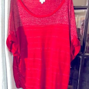 Red Avenue Plus Size Womens Blouse
